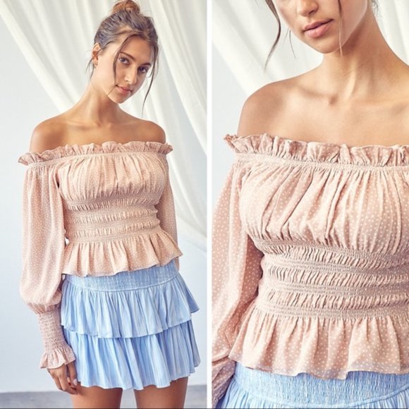 Charming Ruffle Off Shoulder Top - Picture 3 of 6